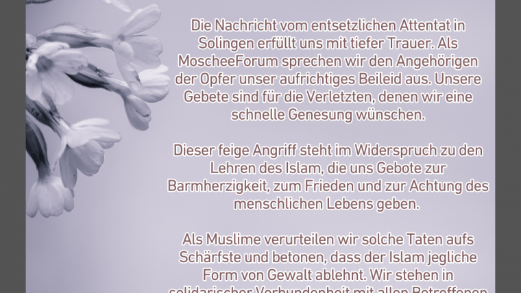 Zum Attentat in Solingen