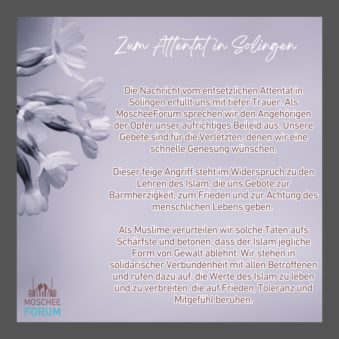 Zum Attentat in Solingen