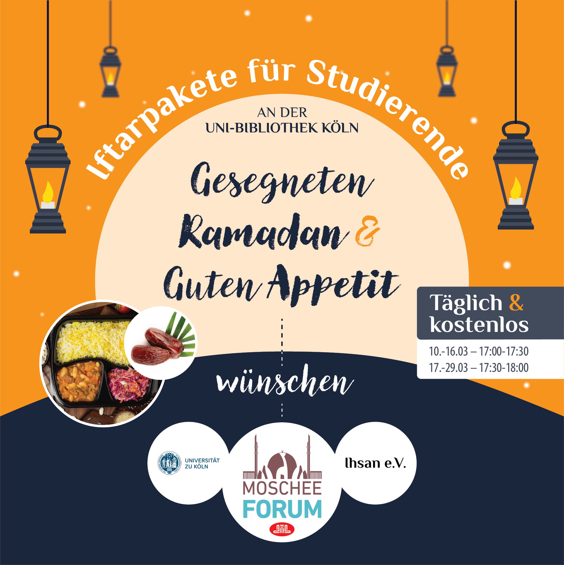 Gemeinsam durch den Ramadan: Iftar-Pakete für Studierende und Bedürftige