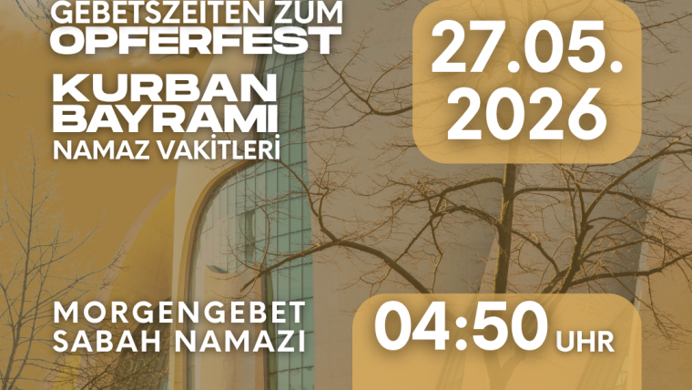 Gebetszeiten zum Opferfest in der Zentralmoschee Köln