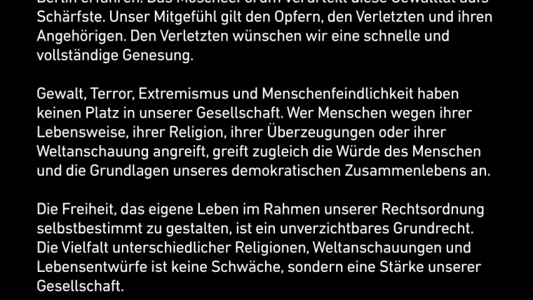 MoscheeForum verurteilt den Anschlag in Berlin